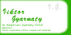 viktor gyarmaty business card